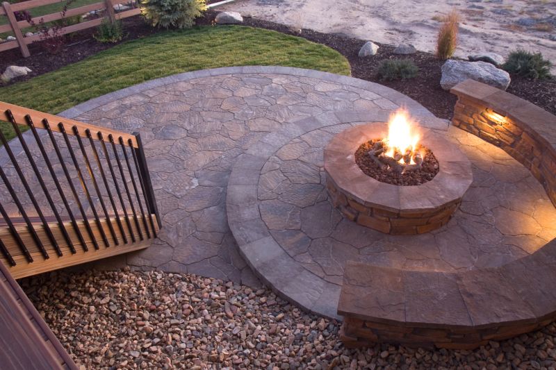 Stone Fire Pit Installation