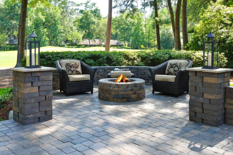Stone Fire Pit Installation