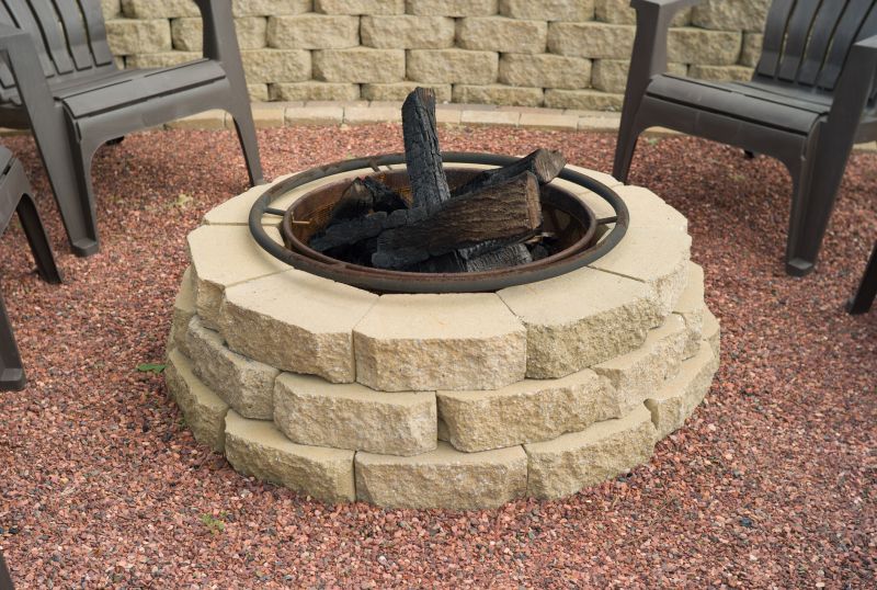 Stone Fire Pit Installation